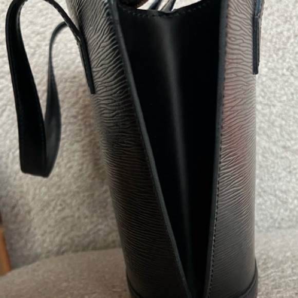 LOUIS VUITTON St. Jacques Epi Large Black Leather Tote Bag EUC - Picture 6 of 15